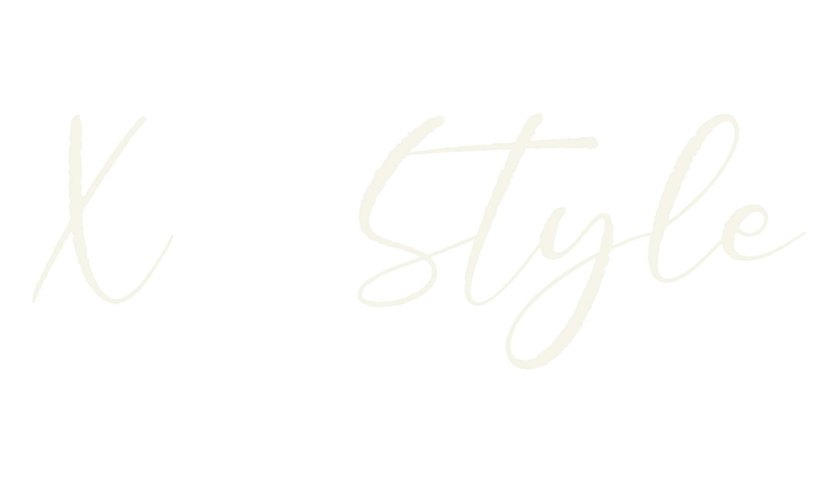 X - Style, handwriting font preview
