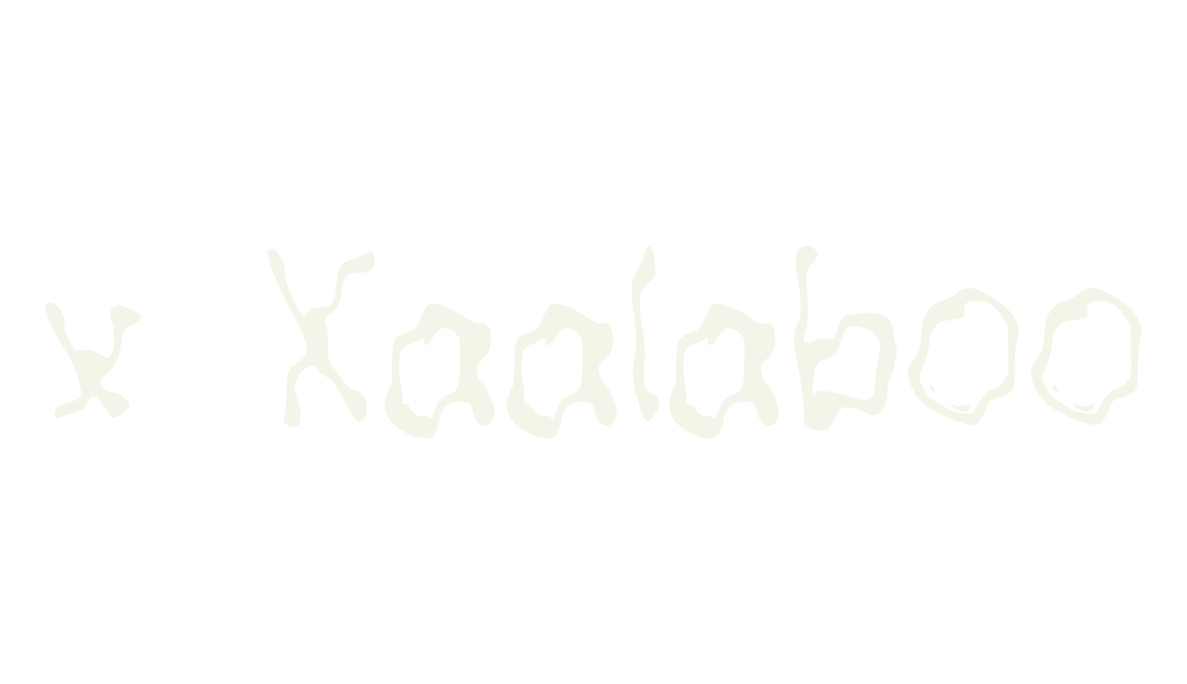 x Xaalaboo, fashion sign font preview