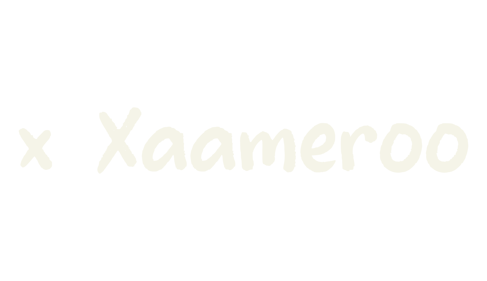 x Xaameroo, fancy font preview