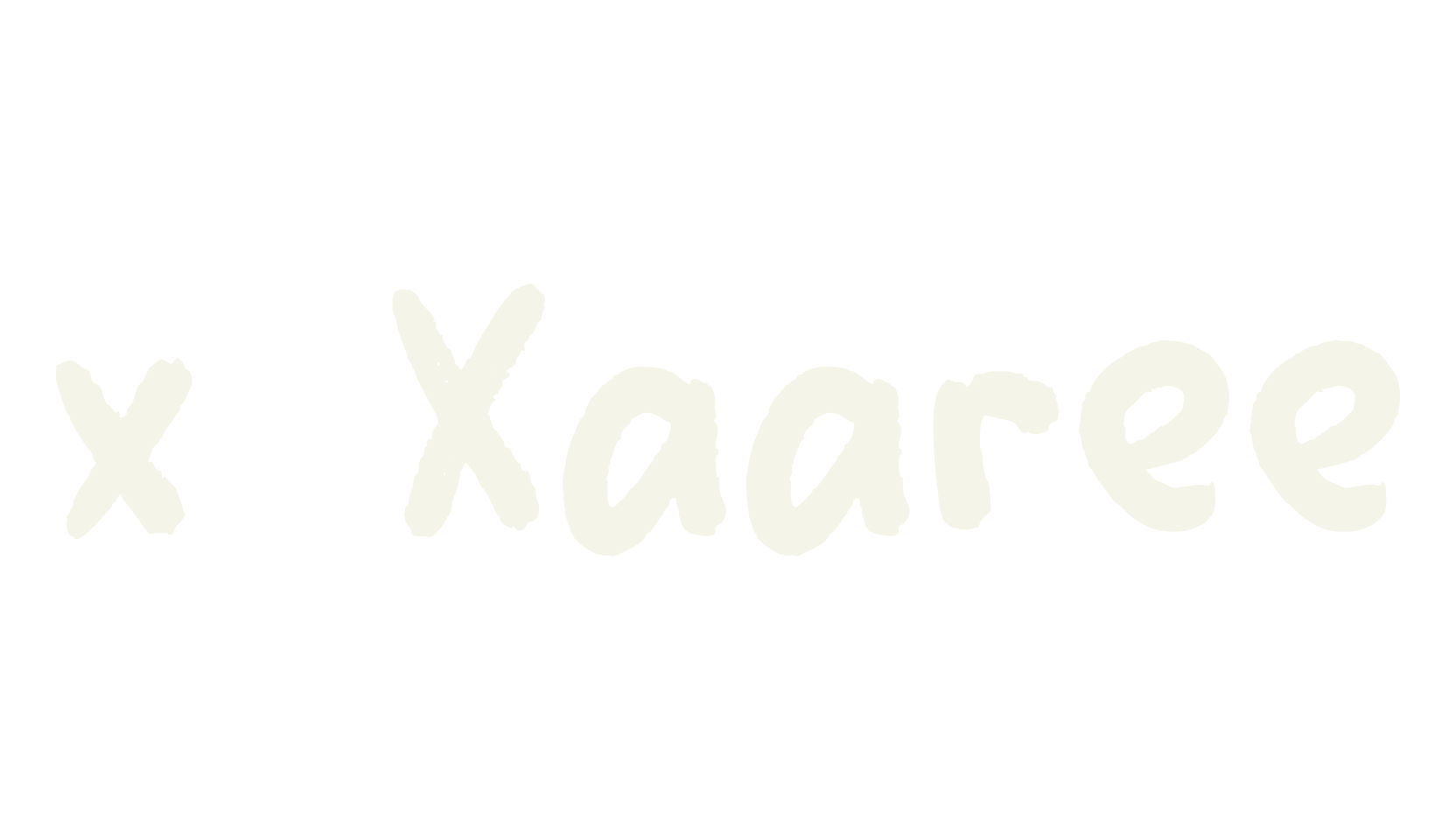 x Xaaree, handwritten font preview