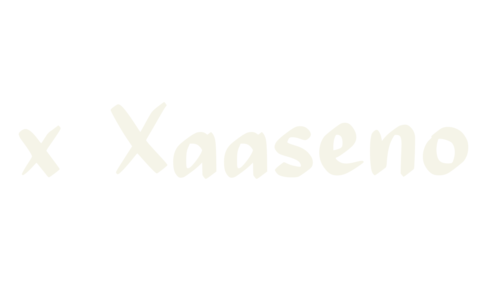x Xaaseno, handwritten font preview