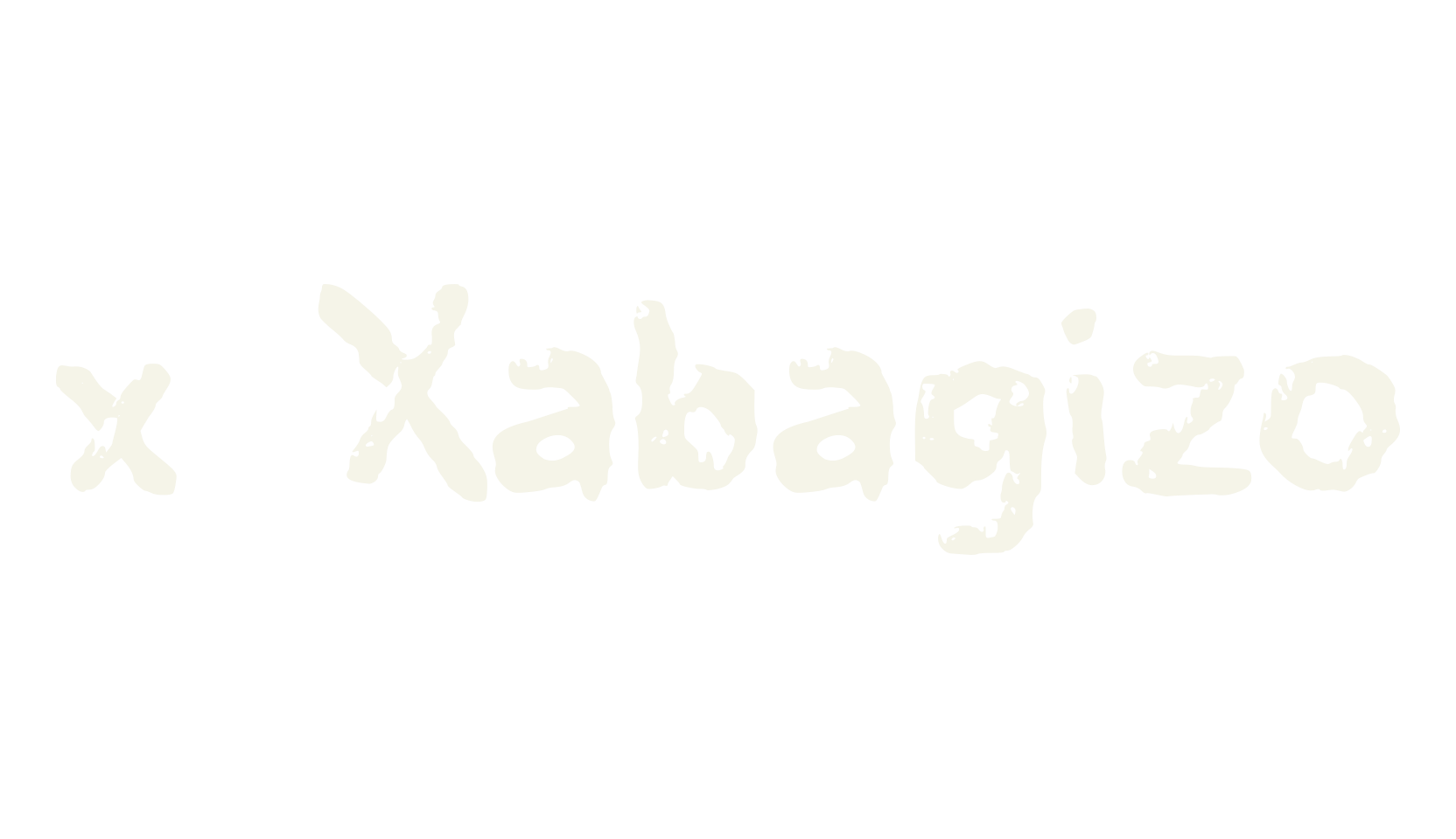 x Xabagizo, handwritten font preview