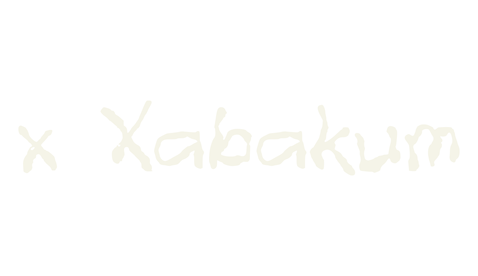 x Xabakum, handwritten font preview