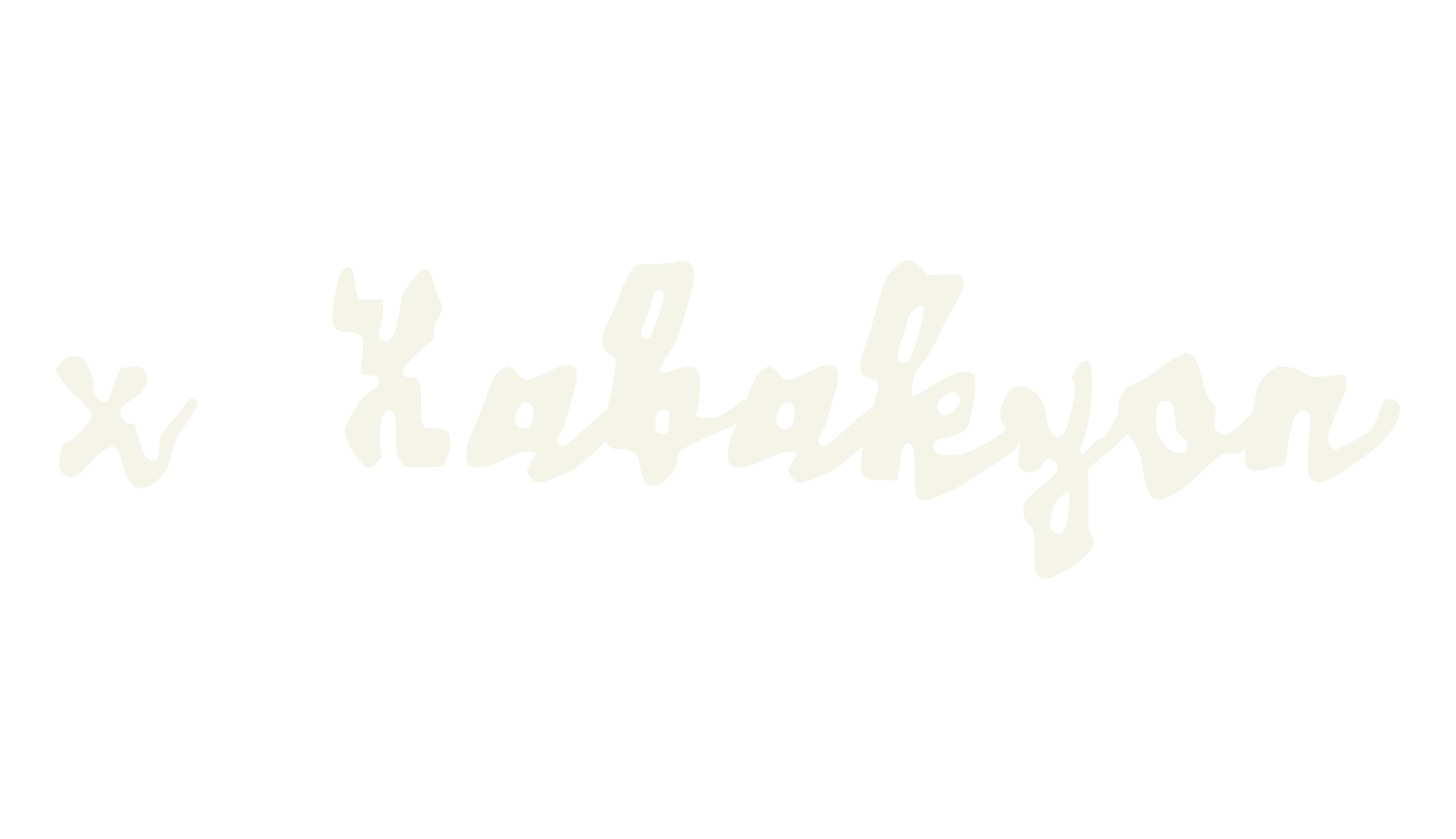 x Xabakyon, cursive font preview