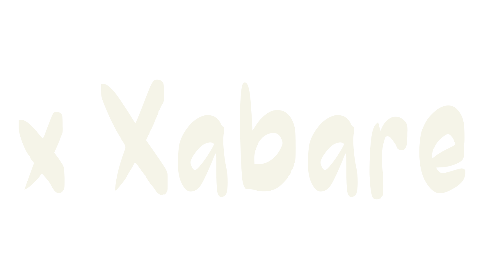 x Xabare, handwritten font preview