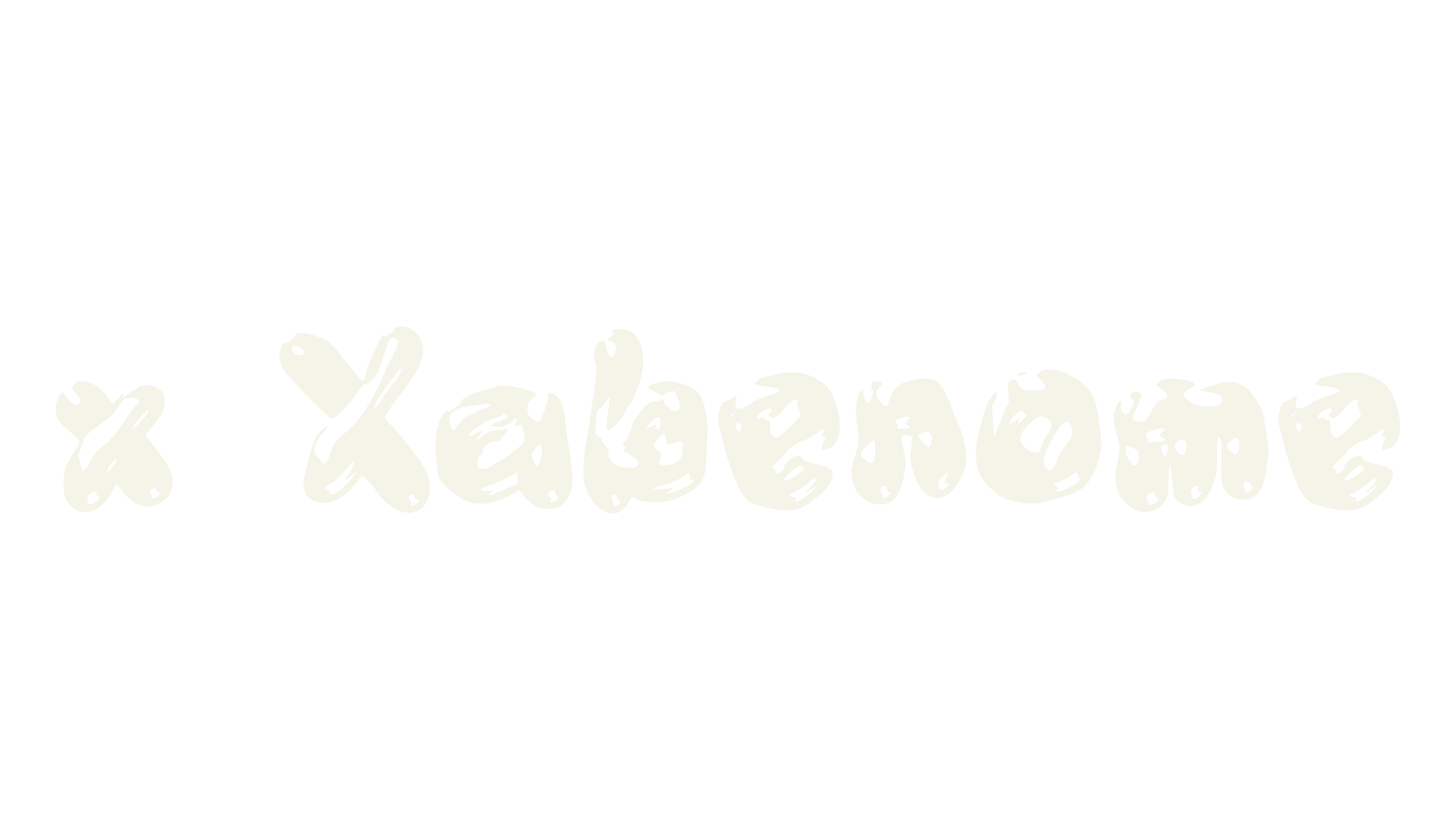 x Xabenome, display market font preview