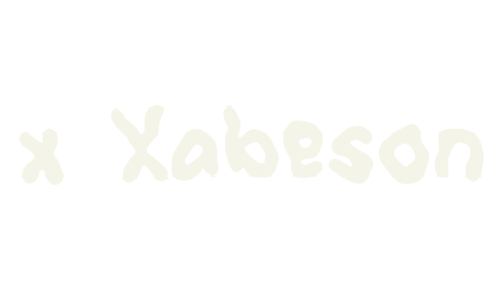 x Xabeson, handwritten font preview