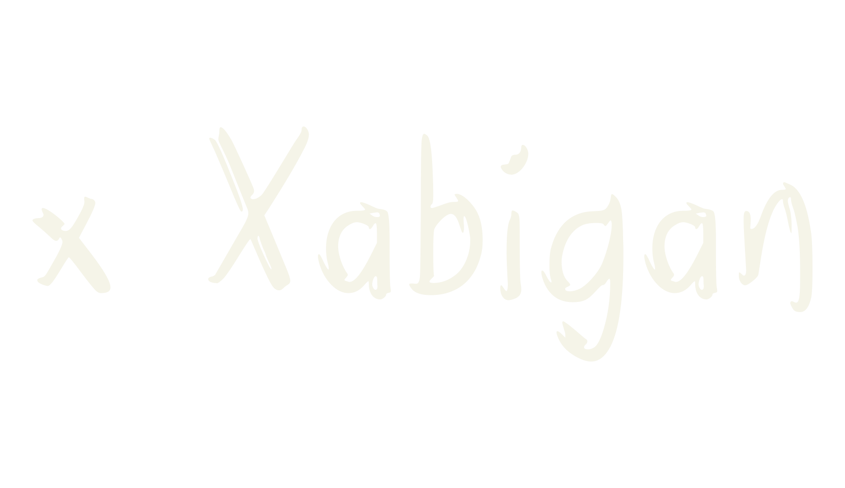 x Xabigan, fashion sign font preview