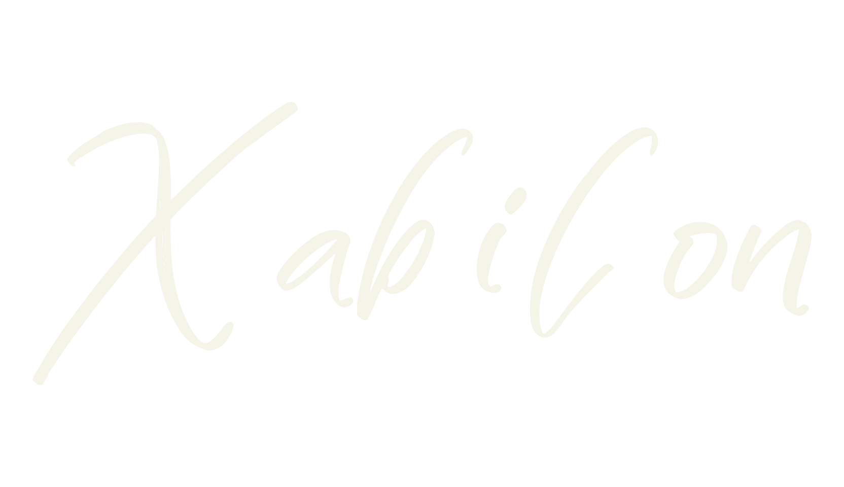 Xabilon, script font preview