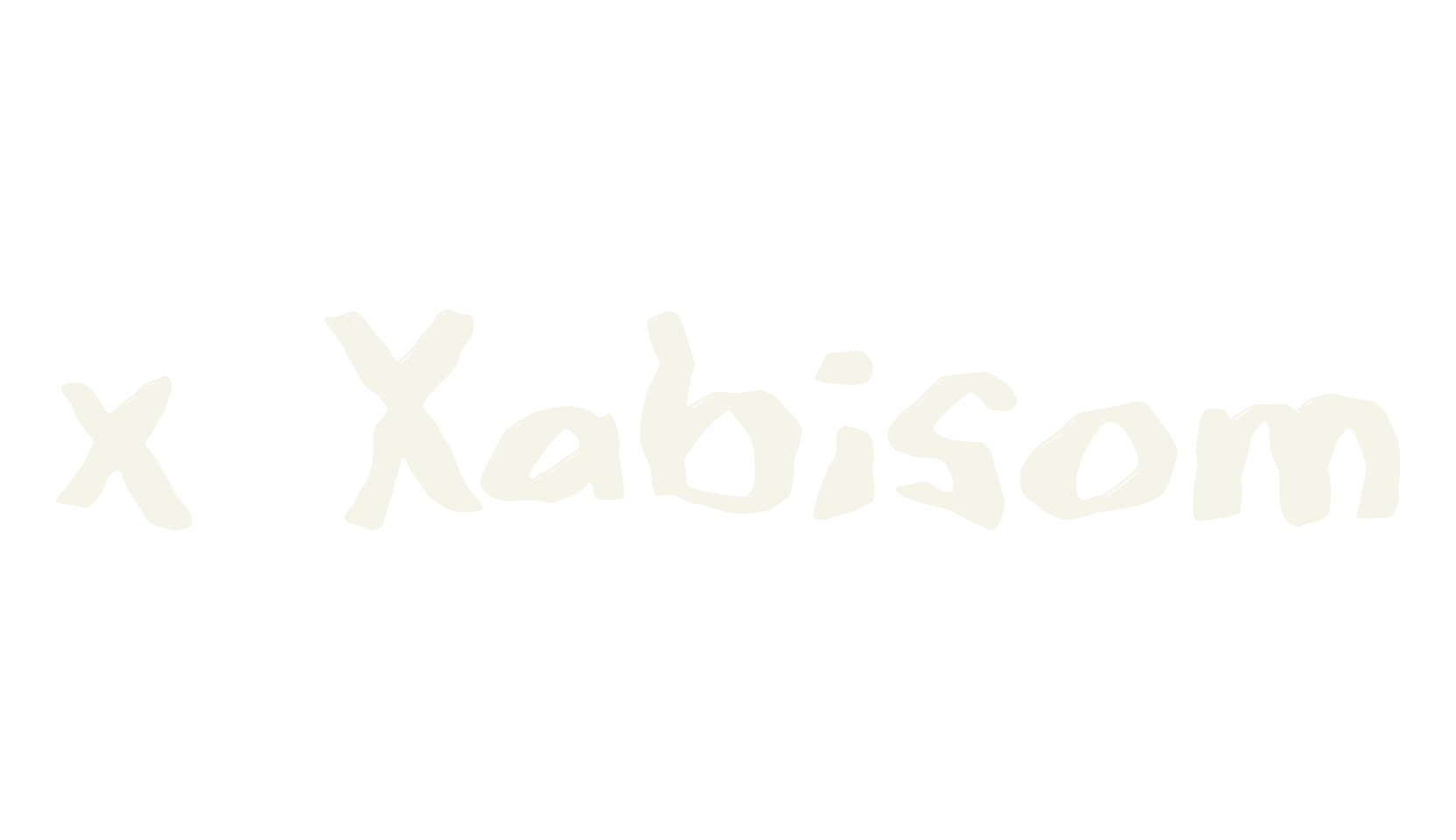 x Xabisom, handwritten font preview