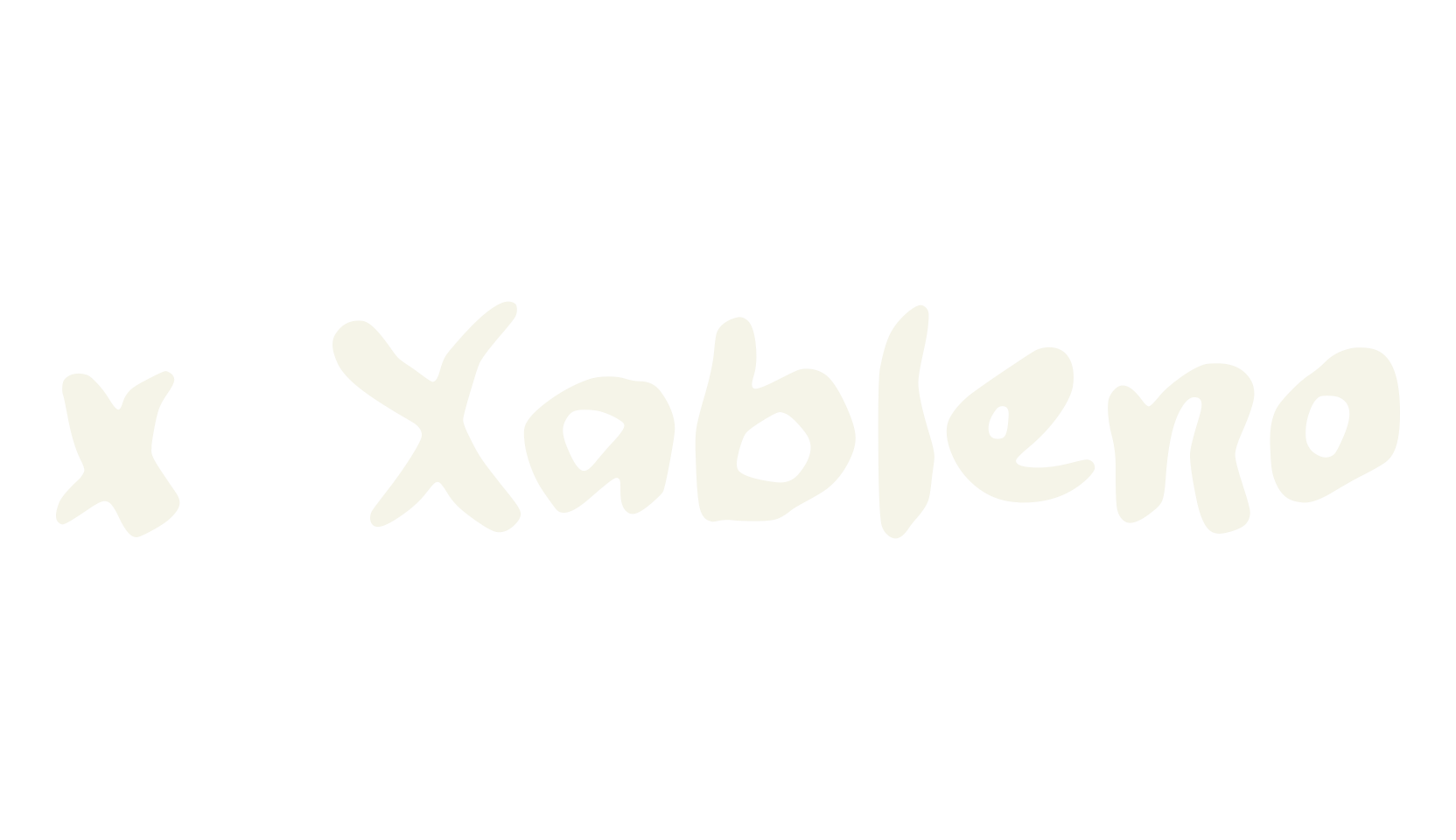 x Xableno, handwritten font preview