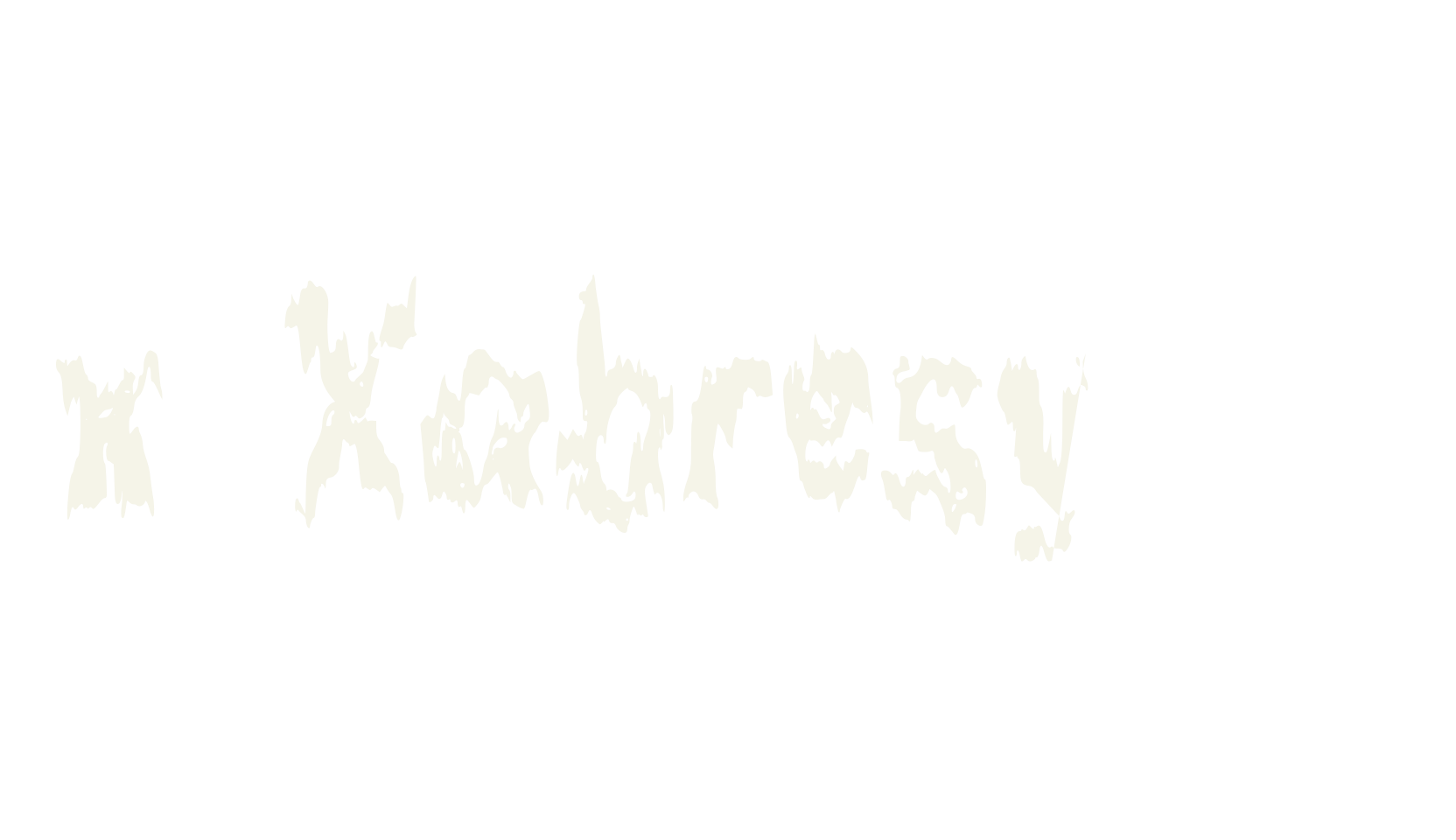 x Xabresyon, display market font preview