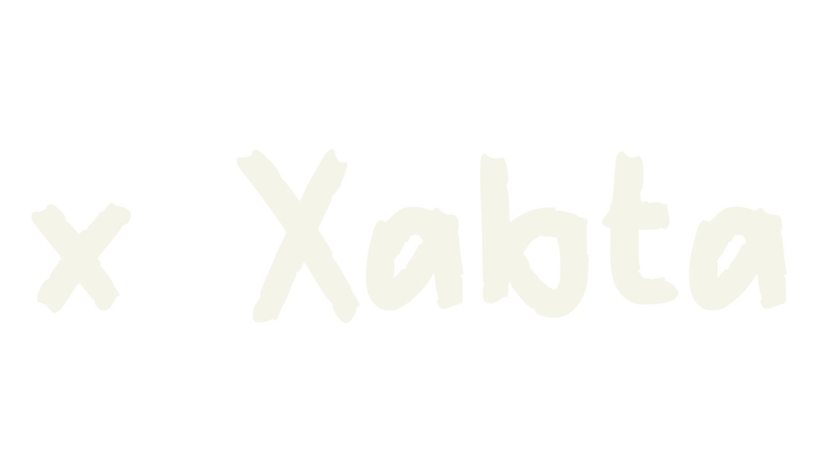 x Xabta, handwritten font preview