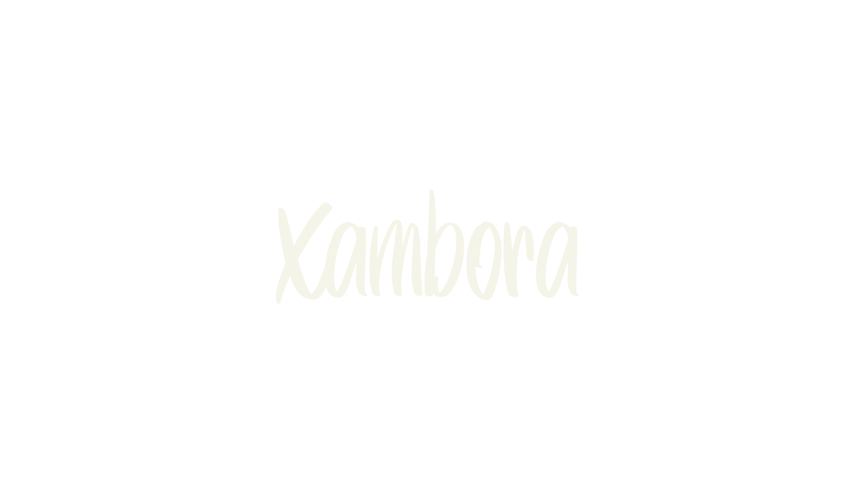 Xambora, brush font preview