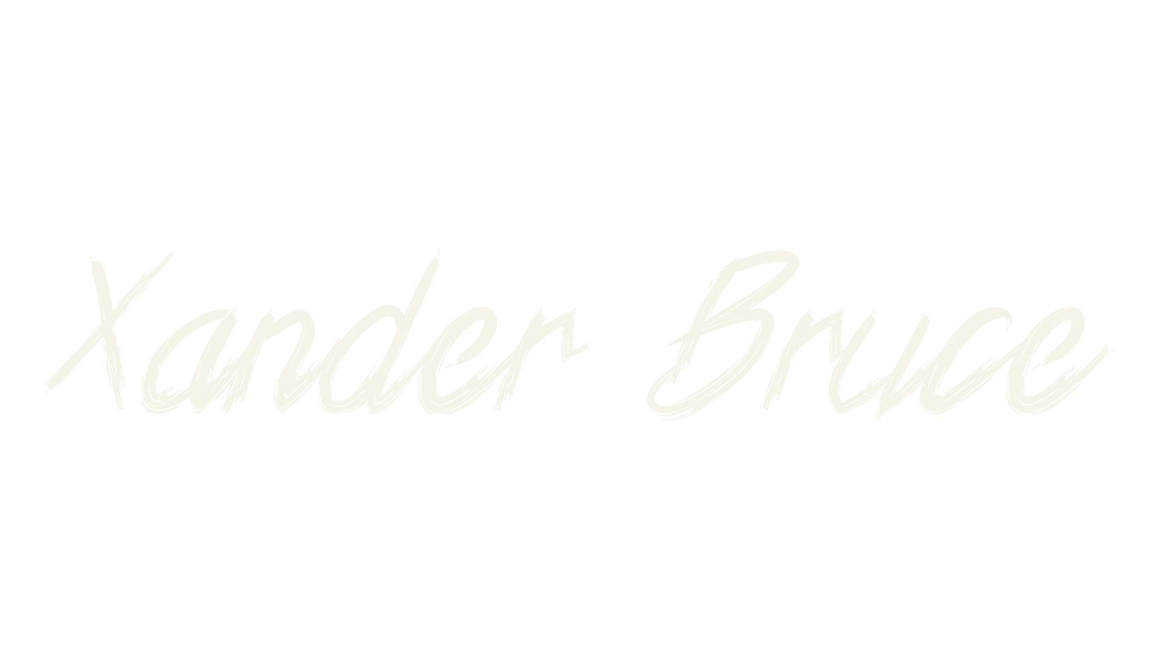 Xander Bruce, calligraphy font preview