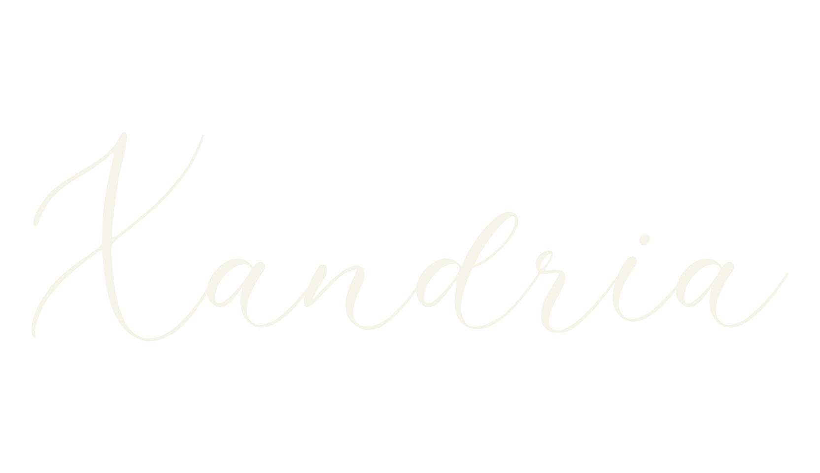Xandria, fashion script font preview