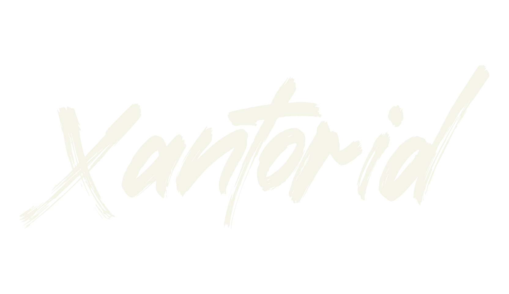 Xantorid, brush font preview