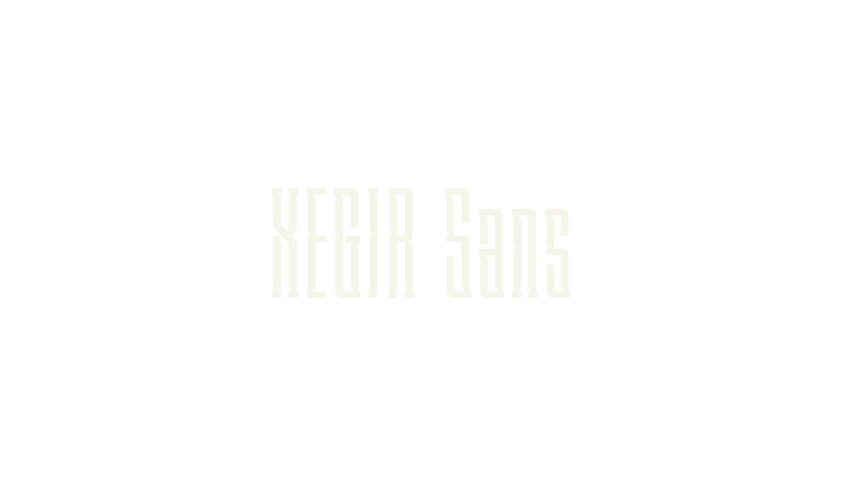 XEGIR Sans, condensed font preview