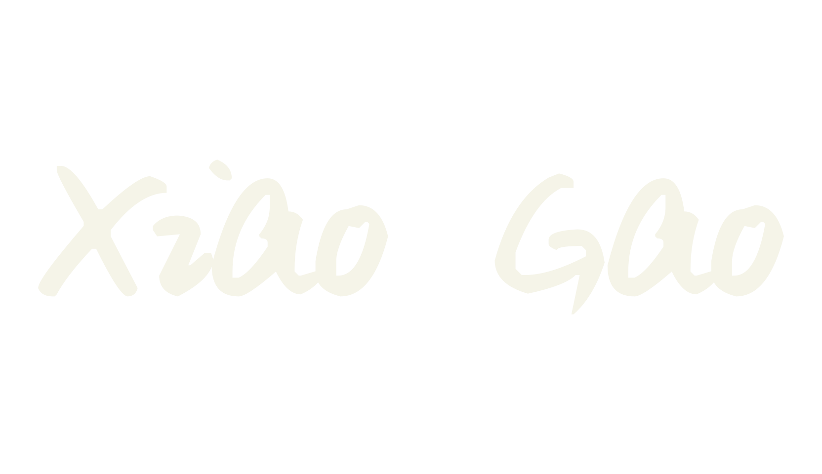 Xiao Gao, handwritten font preview