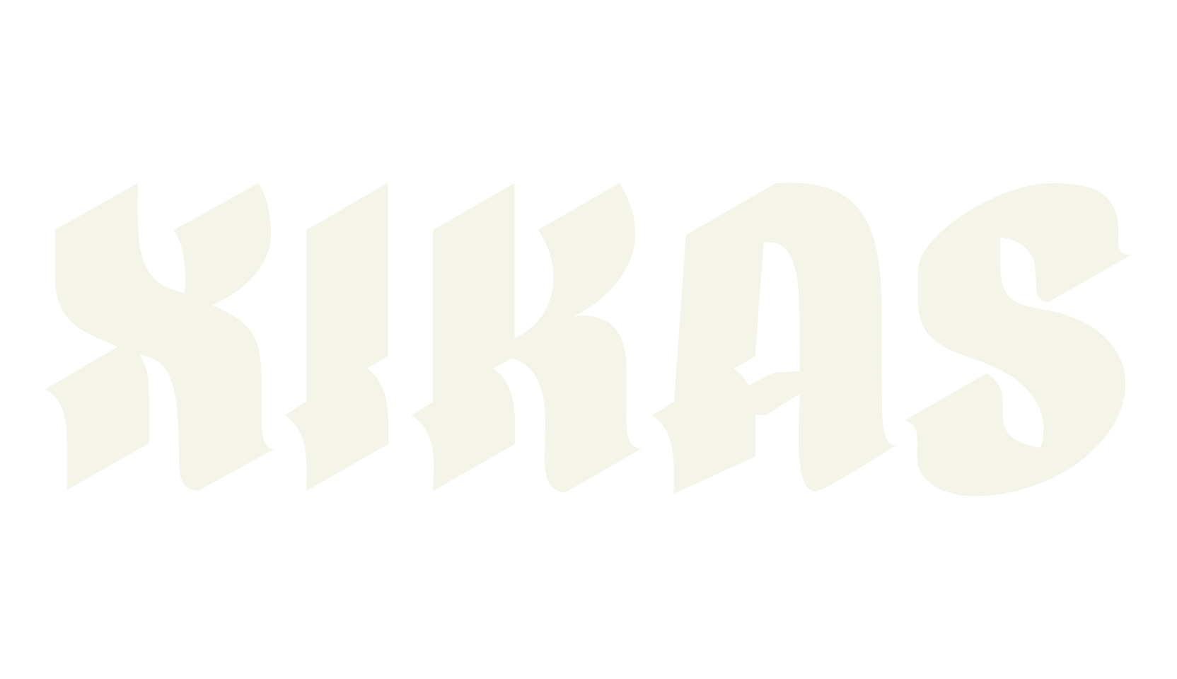 XIKAS, blackletter font preview