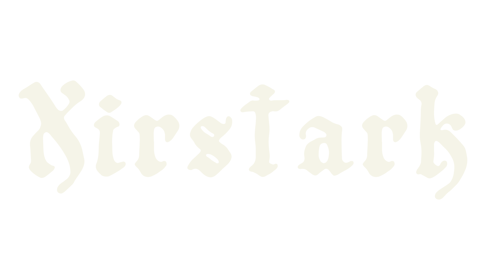 Xirstark, tattoo font preview