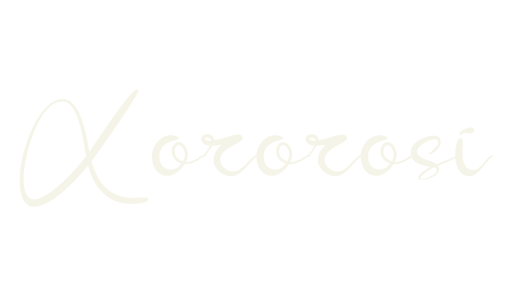 Xororosi, fancy font preview