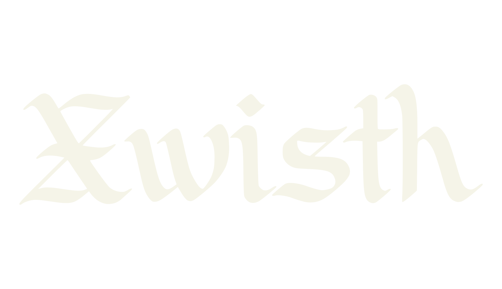 Xwisth, gothic font preview