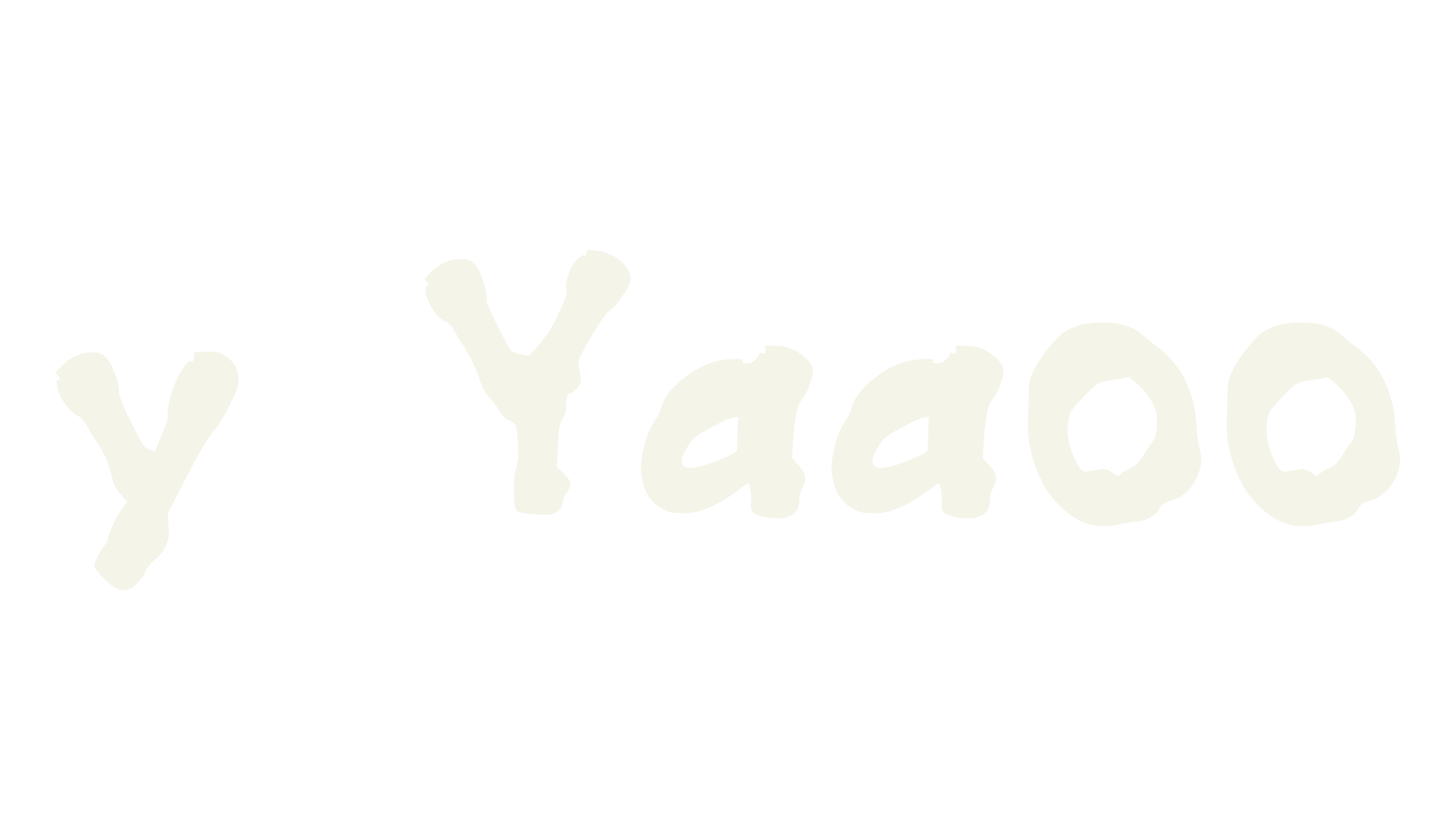 y Yaaoo, handwritten font preview