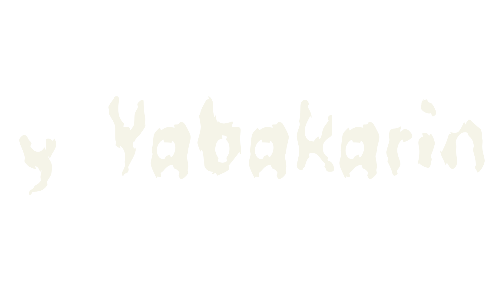 y Yabakarin, display market font preview