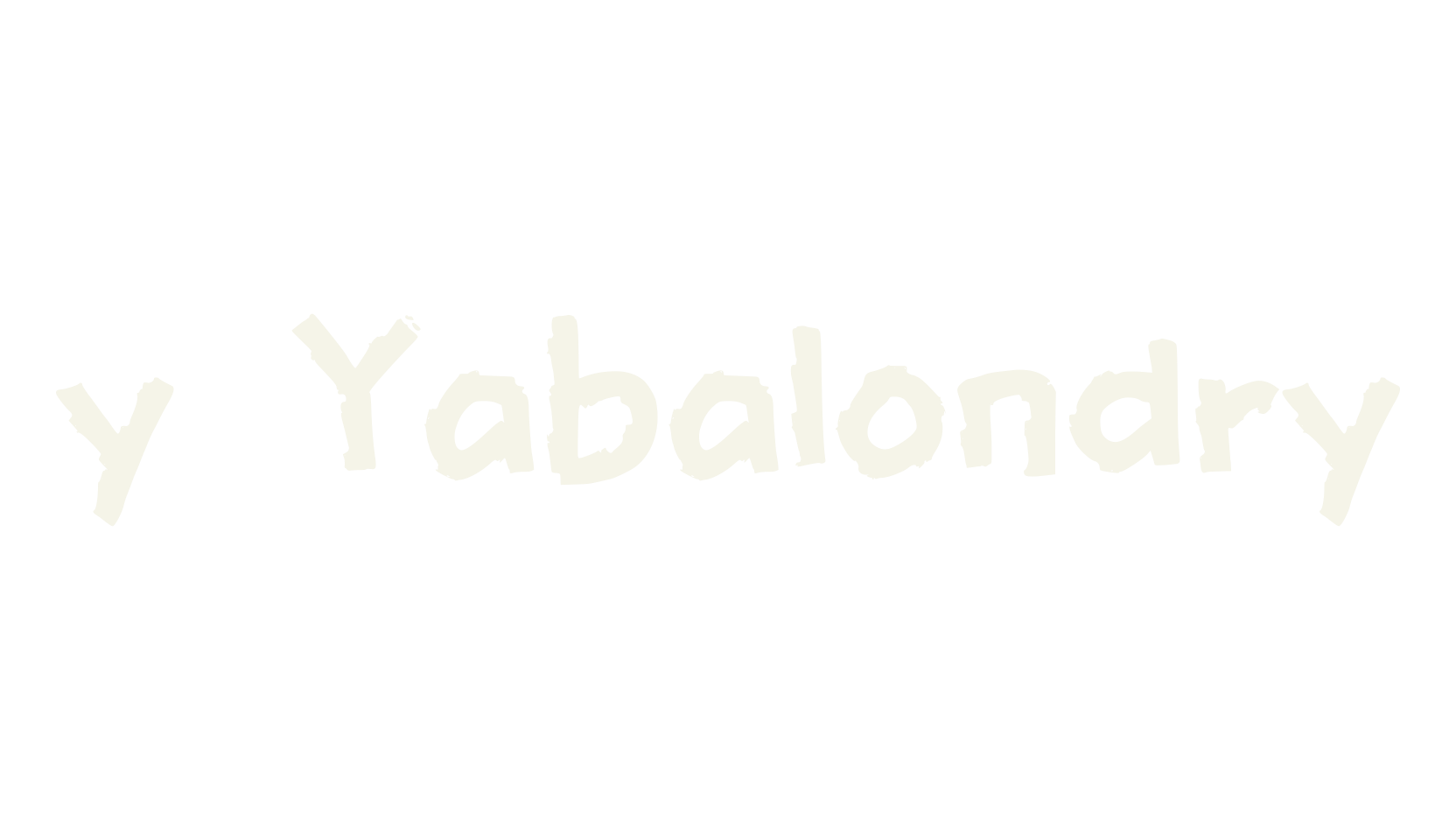 y Yabalondry, handwritten font preview