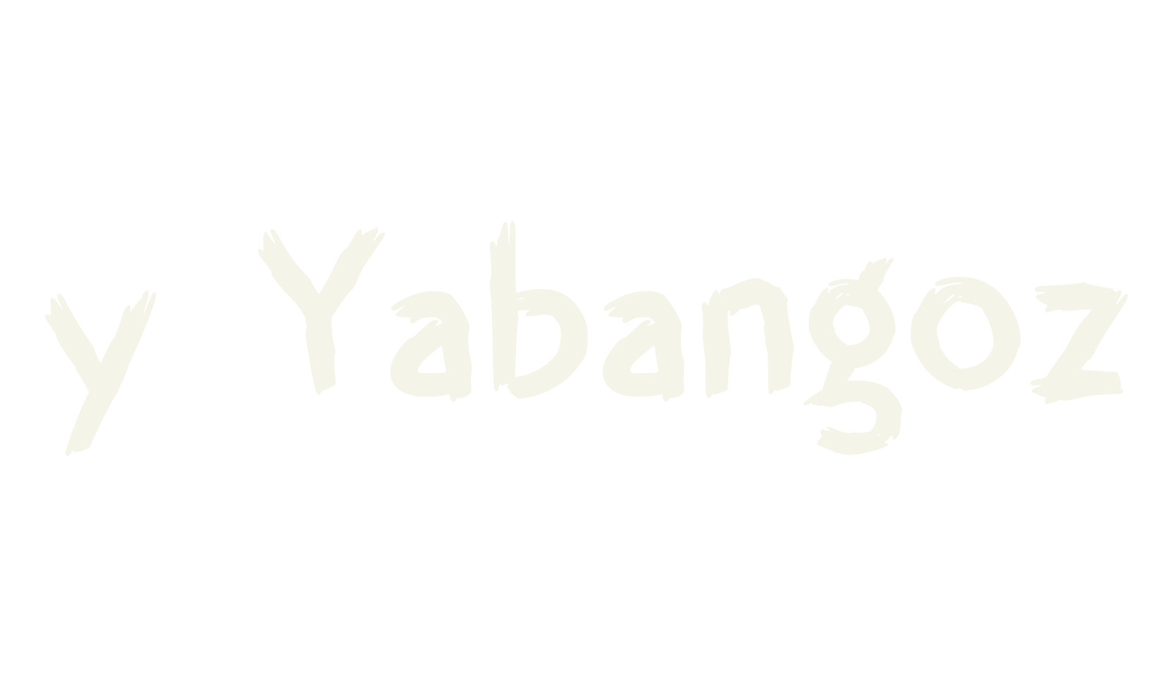 y Yabangoz, fashion sign font preview