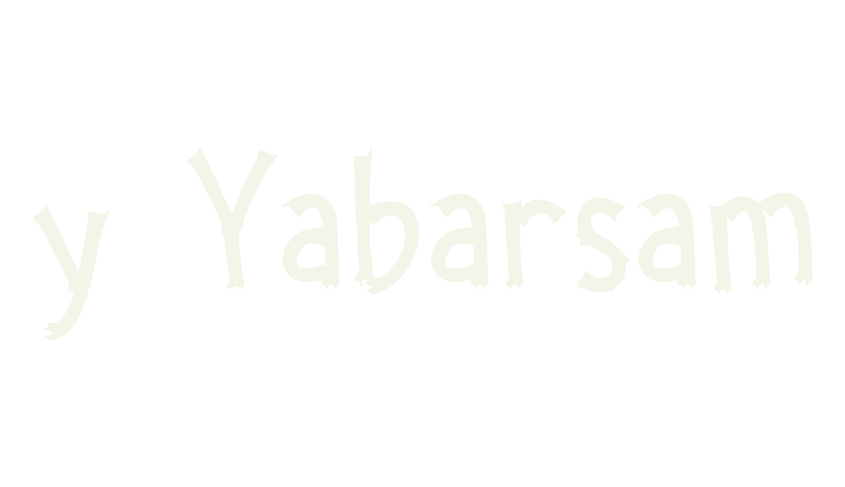 y Yabarsam, fashion sign font preview