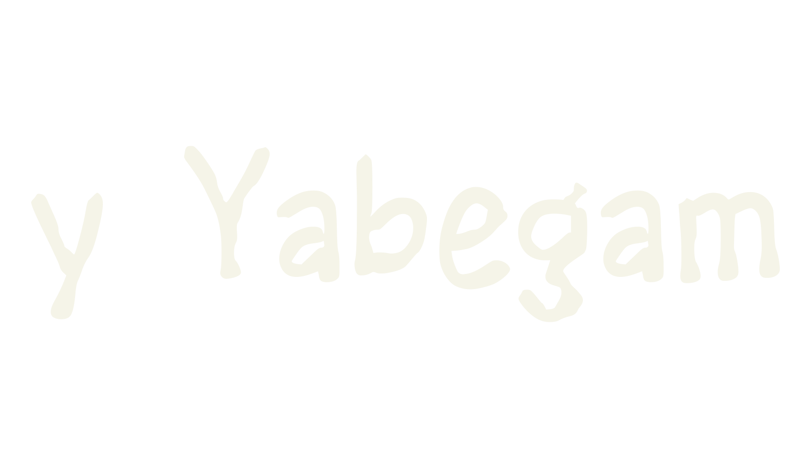 y Yabegam, fashion sign font preview