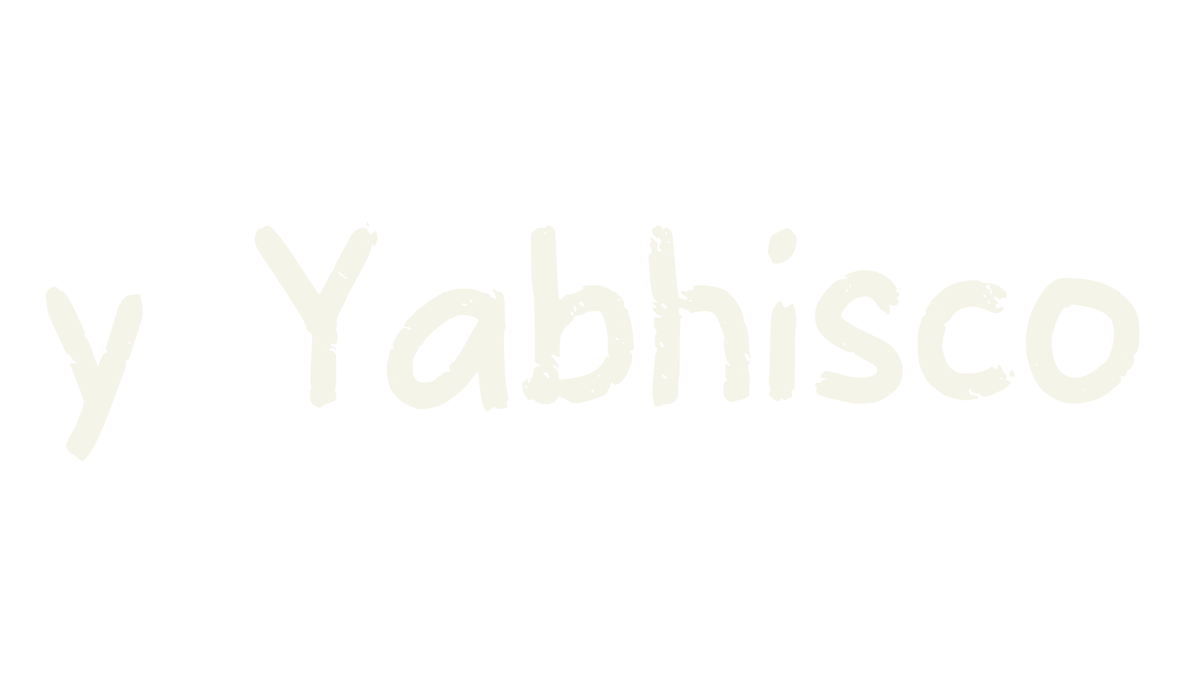 y Yabhisco, handwritten font preview