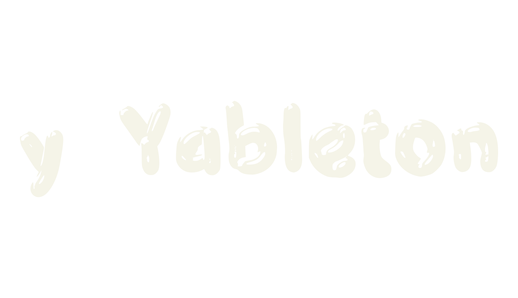 y Yableton, display market font preview