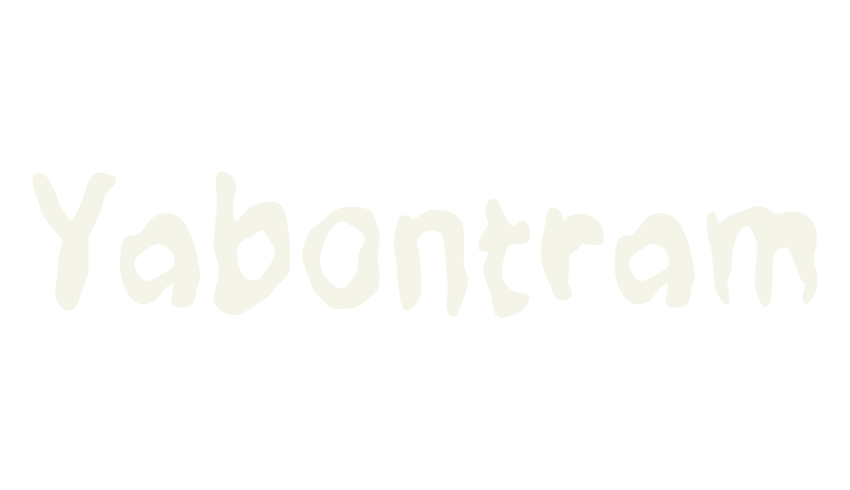 Yabontram, handwritten font preview