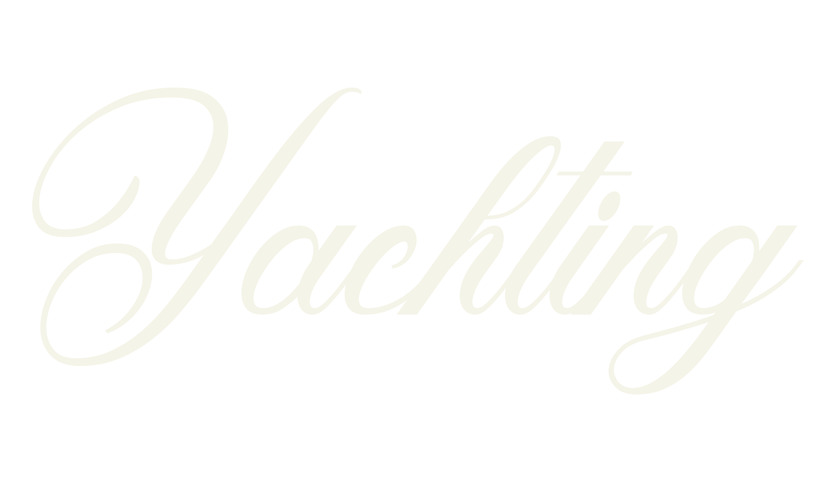 Yachting, script font preview
