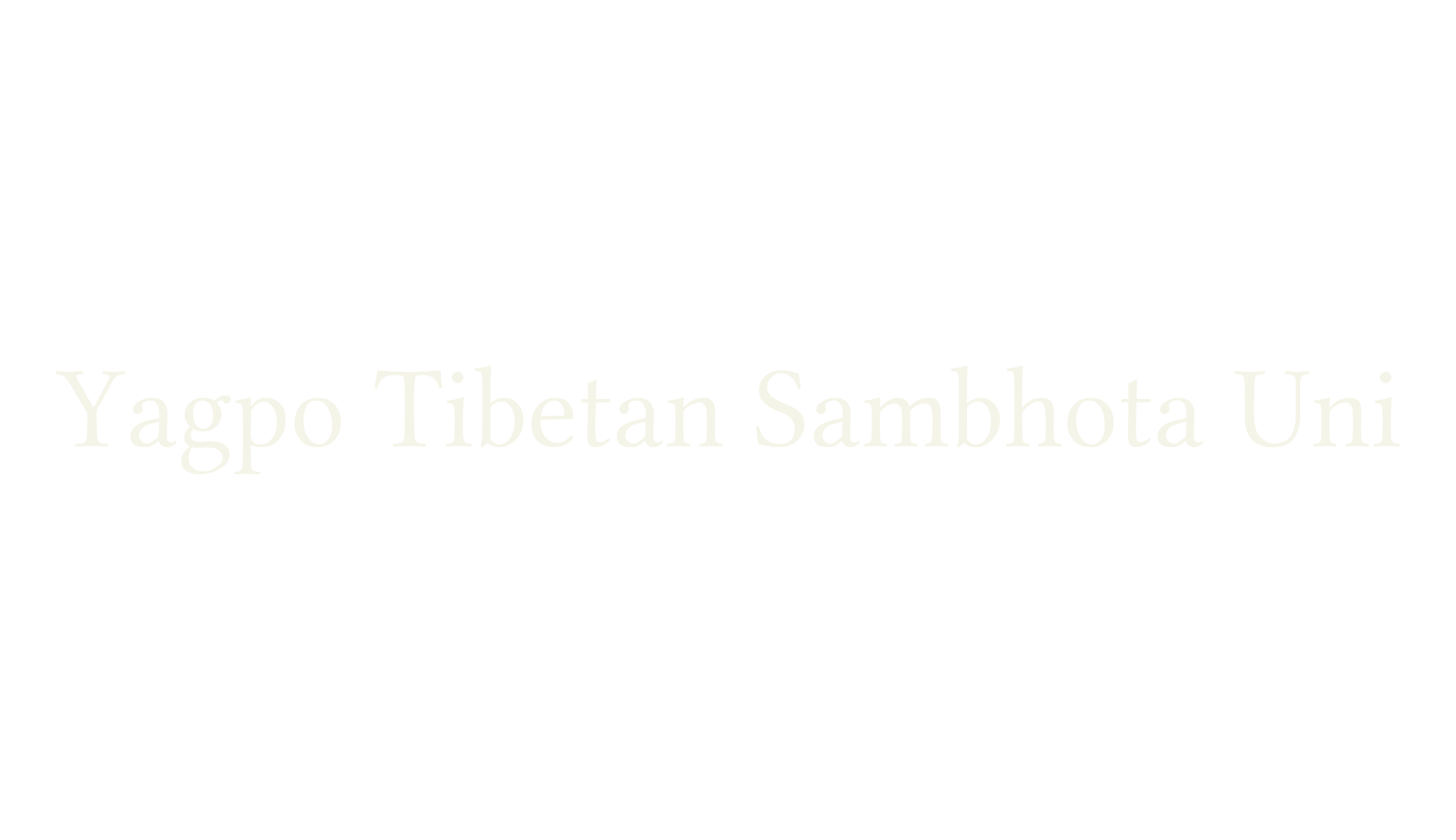 Yagpo Tibetan Sambhota Uni, tibetan font preview