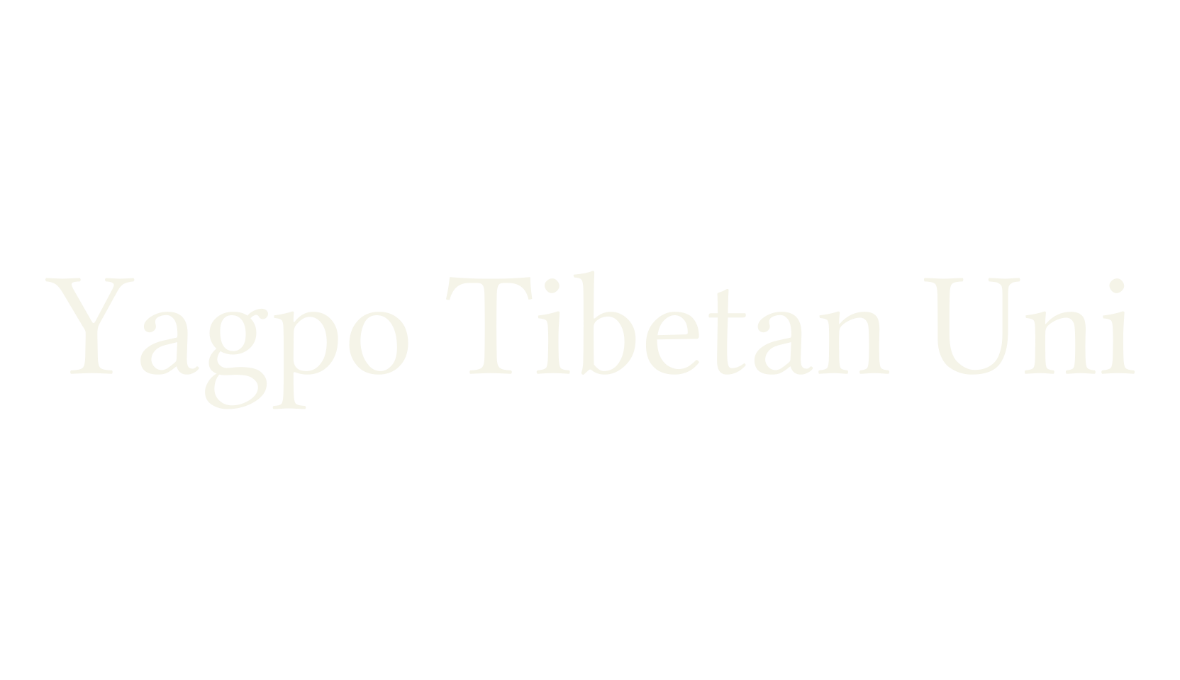 Yagpo Tibetan Uni, tibetan font preview