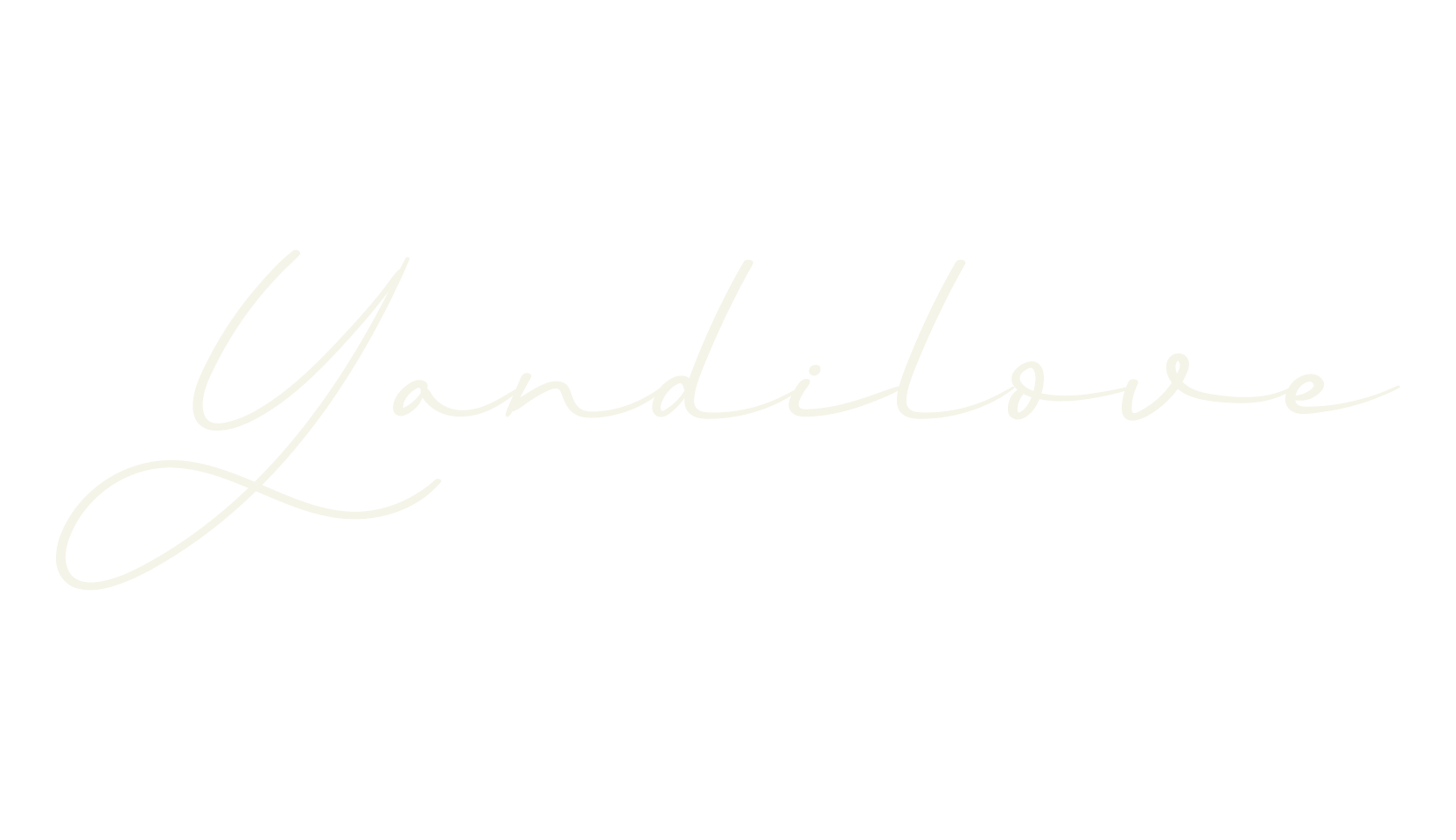 Yandilove, cursive font preview