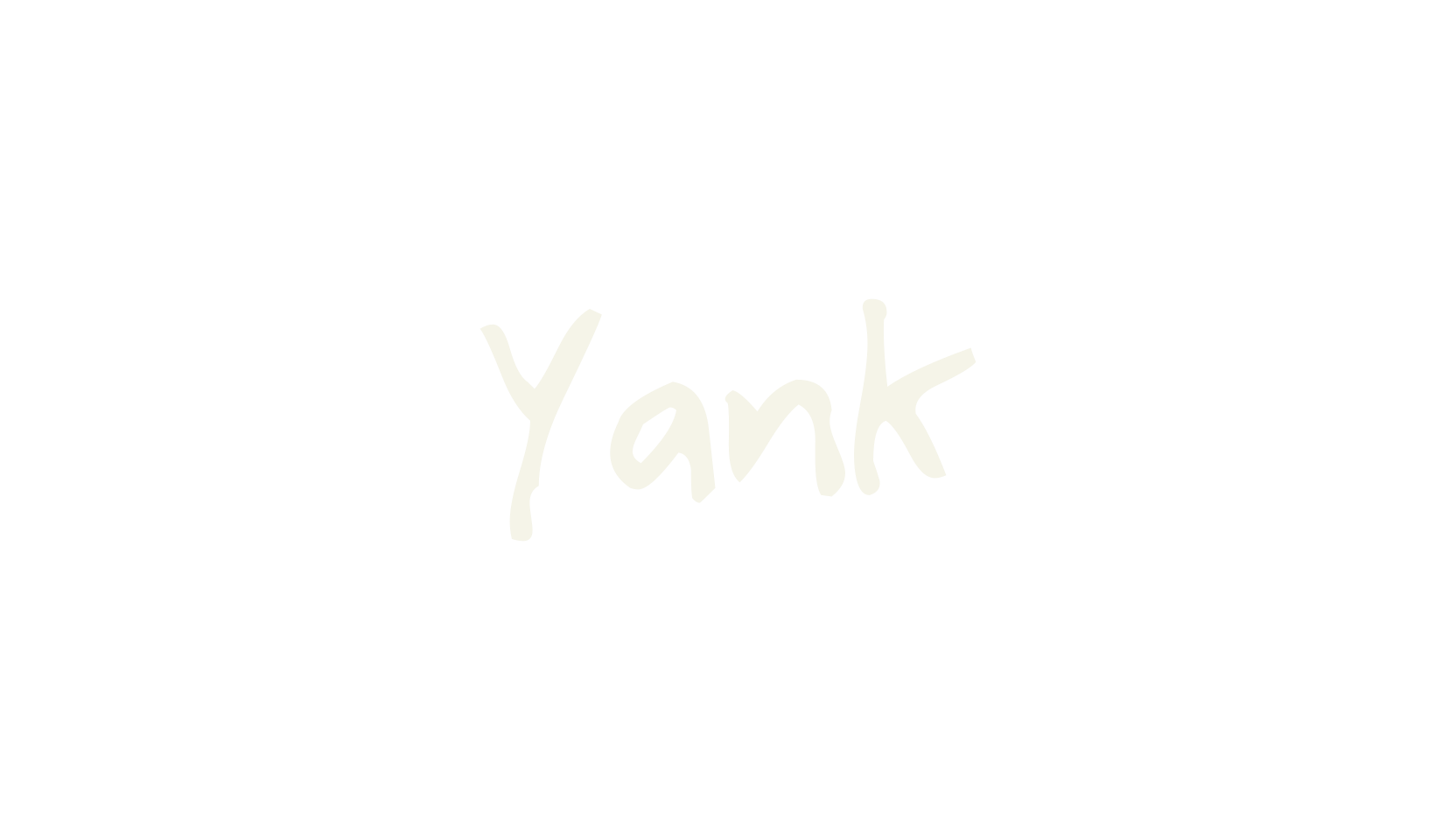Yank, handwriting font preview