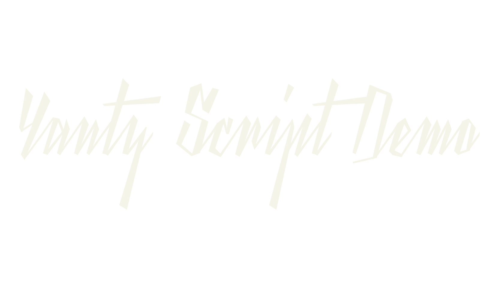 Yanty Script Demo, fashion script font preview