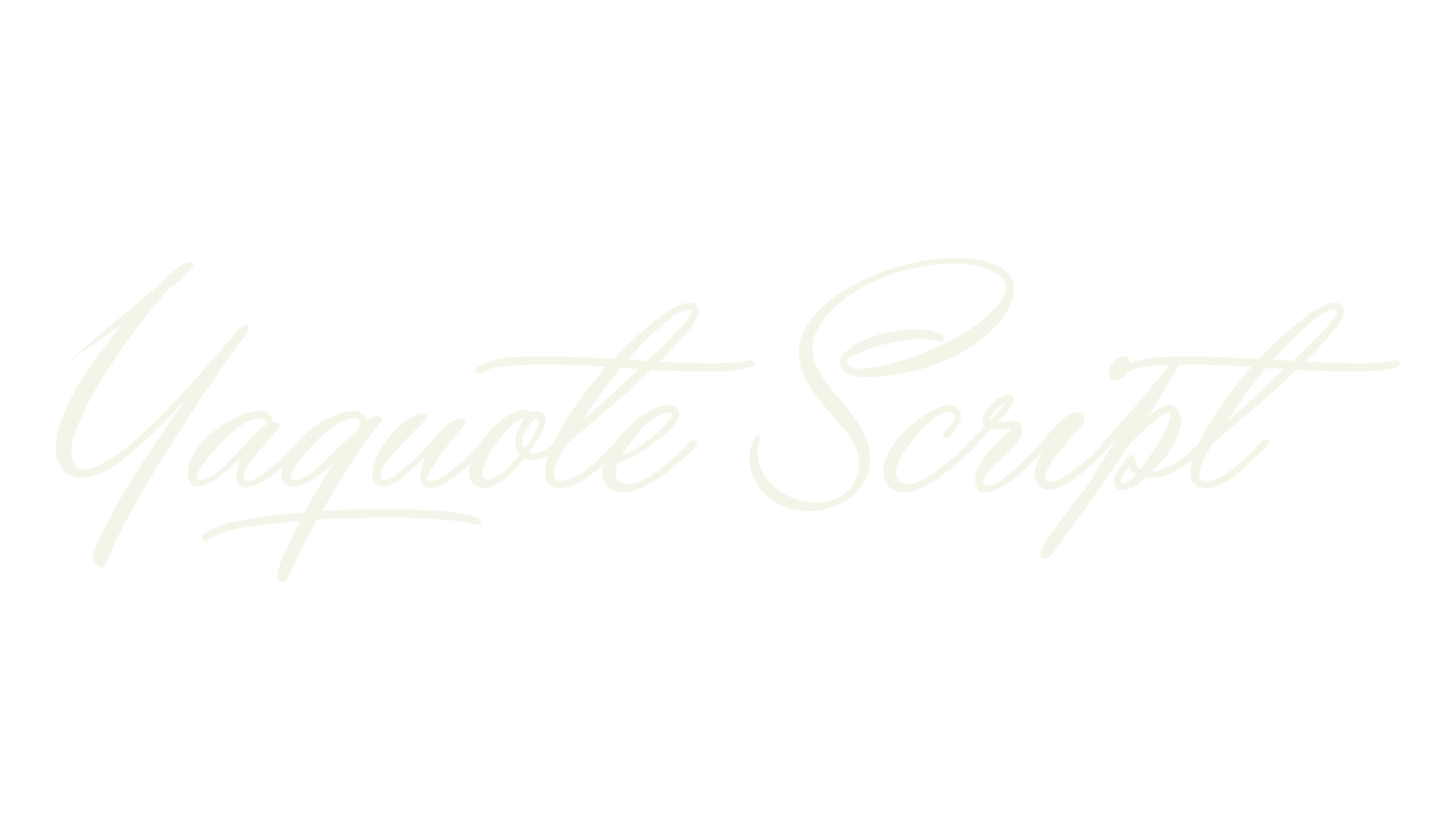 Yaquote Script, fashion script font preview