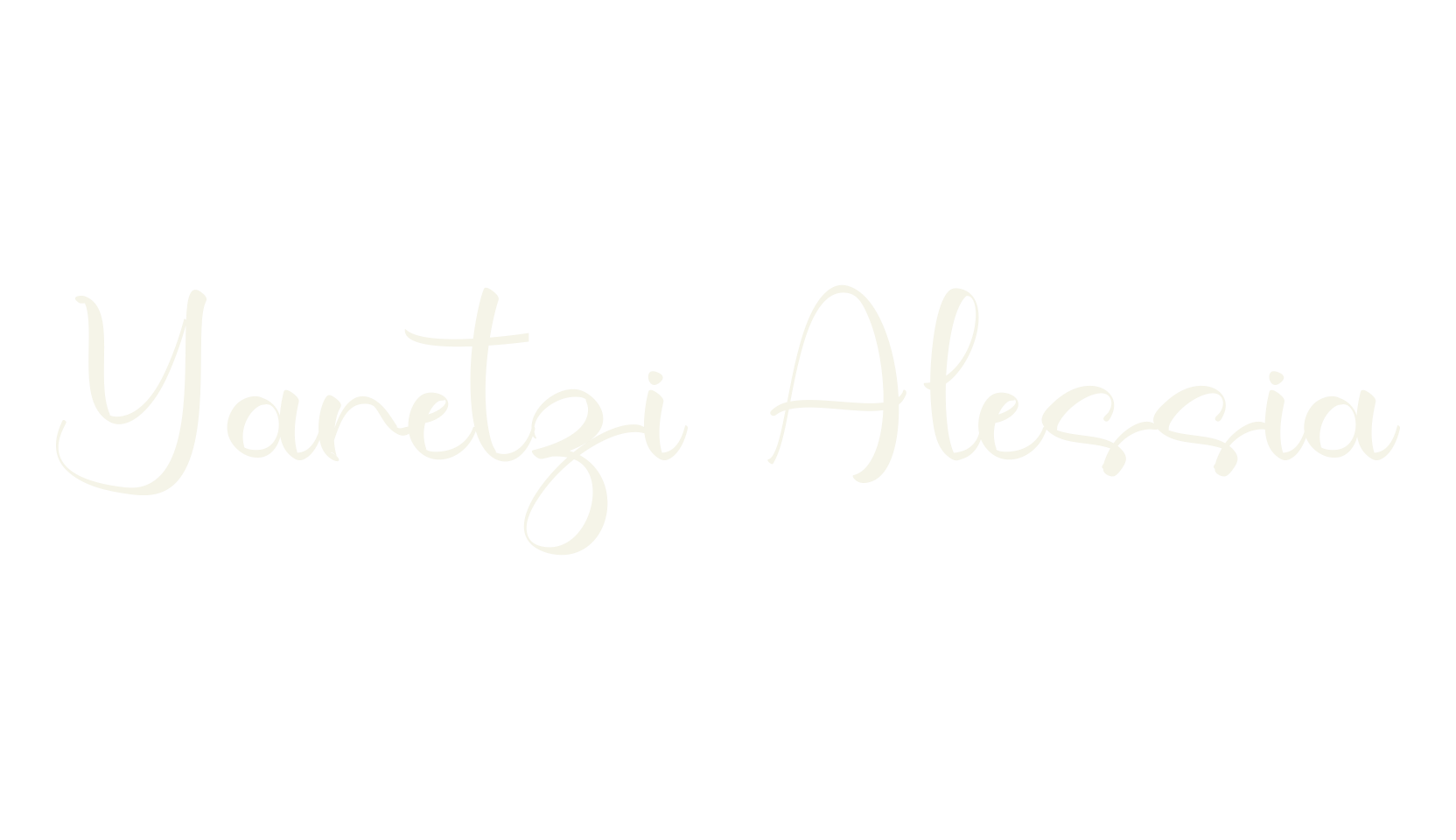 Yaretzi Alessia, calligraphy font preview