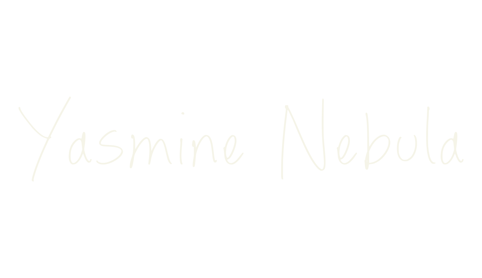 Yasmine Nebula, cursive font preview