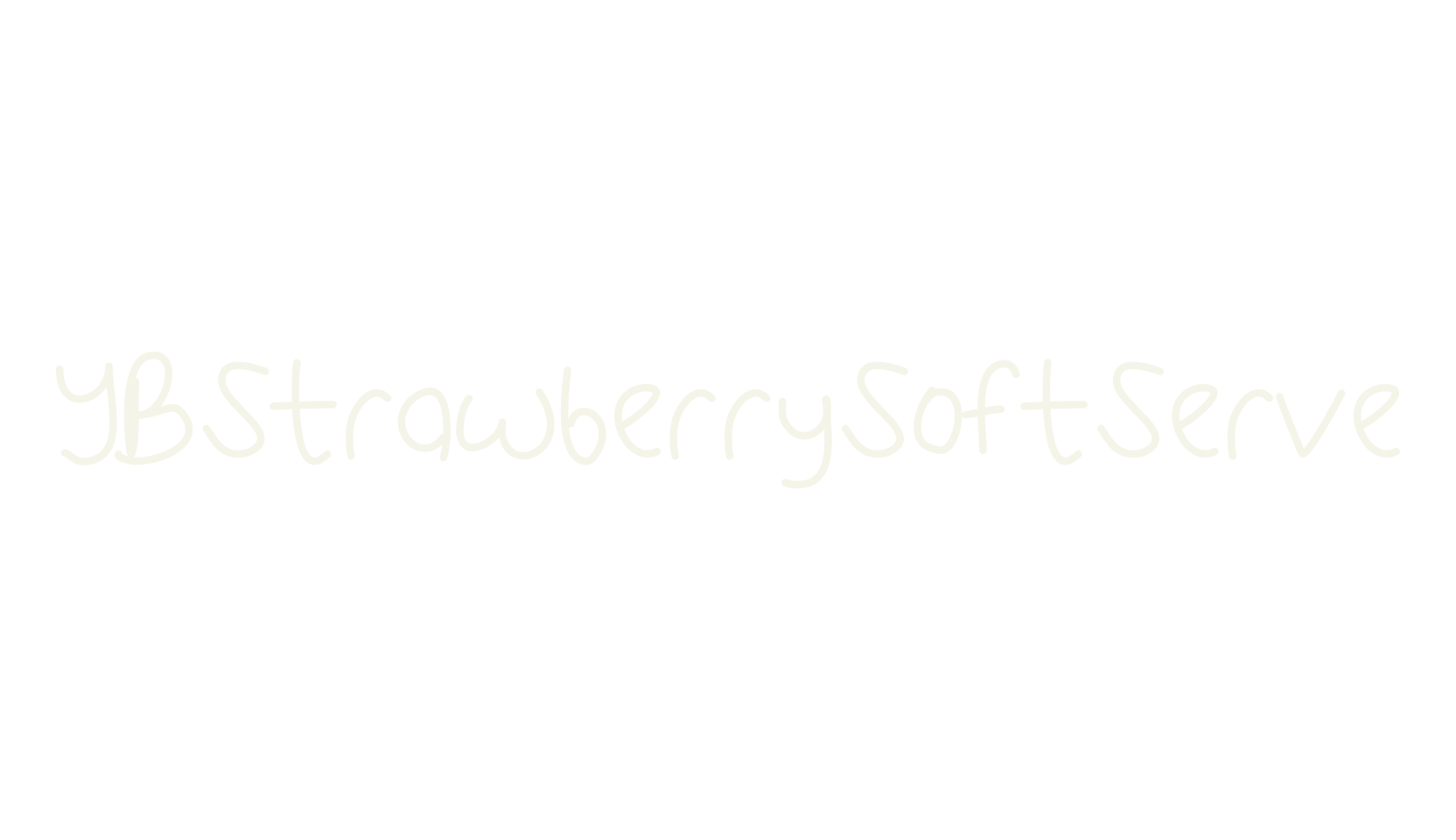 YBStrawberrySoftServe, simple font preview