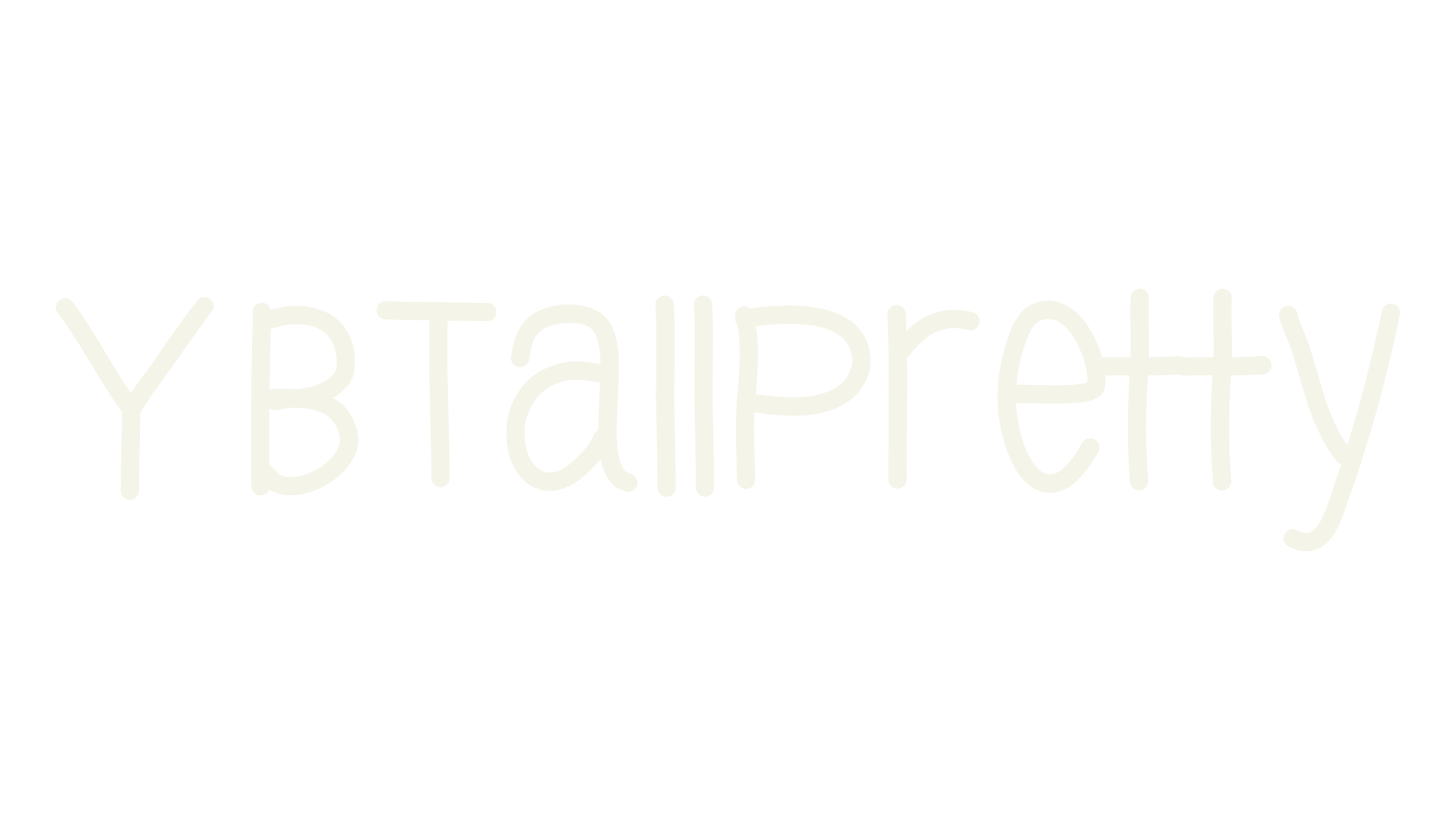 YBTallPretty, simple font preview