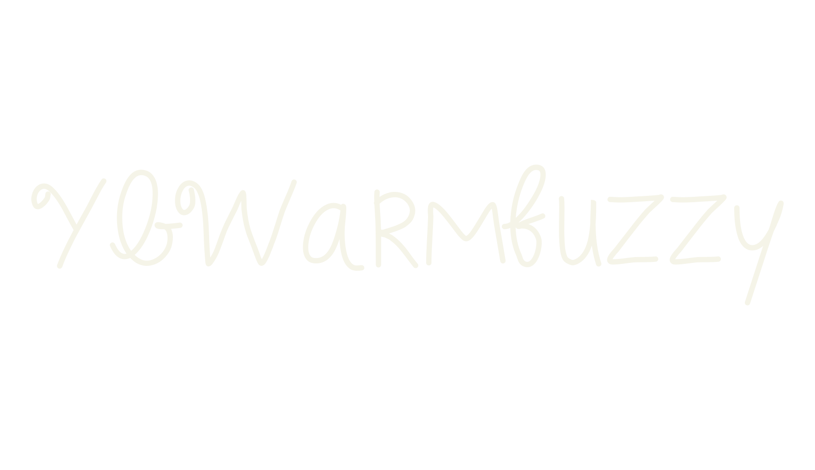 YBWarmFuzzy, funky font preview