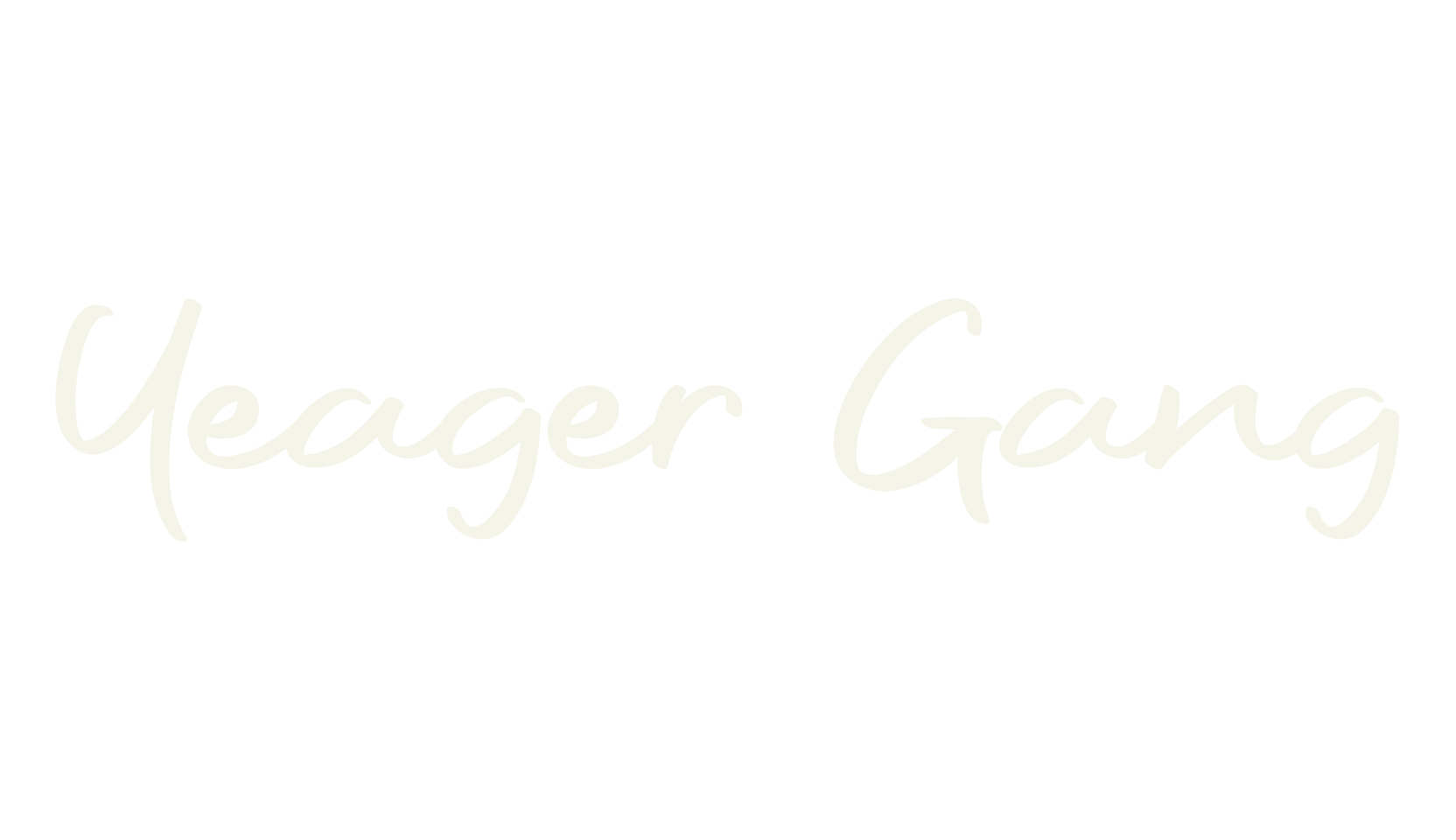 Yeager Gang, bold font preview