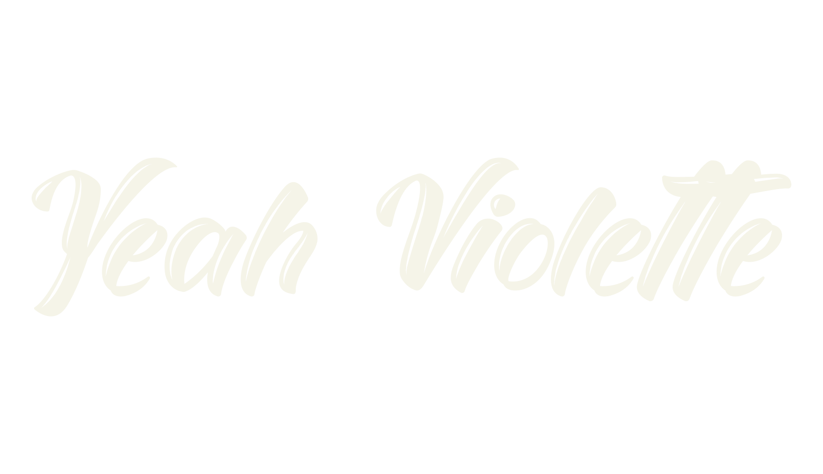 Yeah Violette, lettering font preview